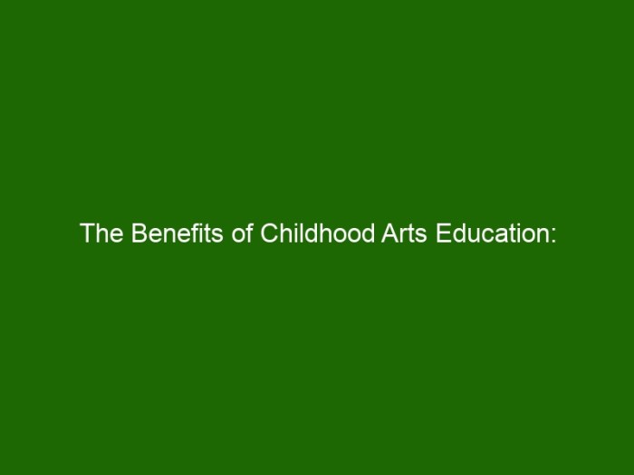 Benefits of arts education for creativity